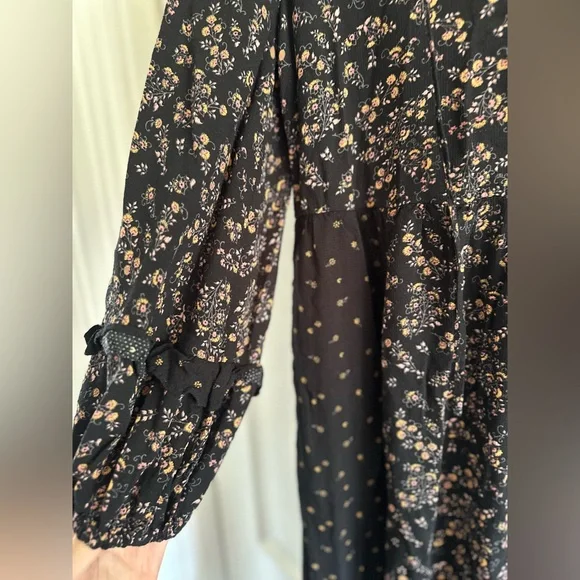 Universal Thread Floral Black Dress - Picture 9 of 13